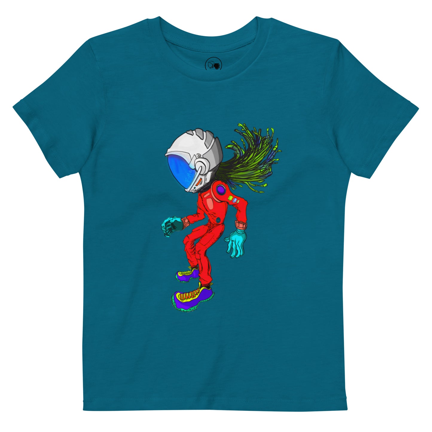 Floating Astronaut Kids T-Shirt (Red)