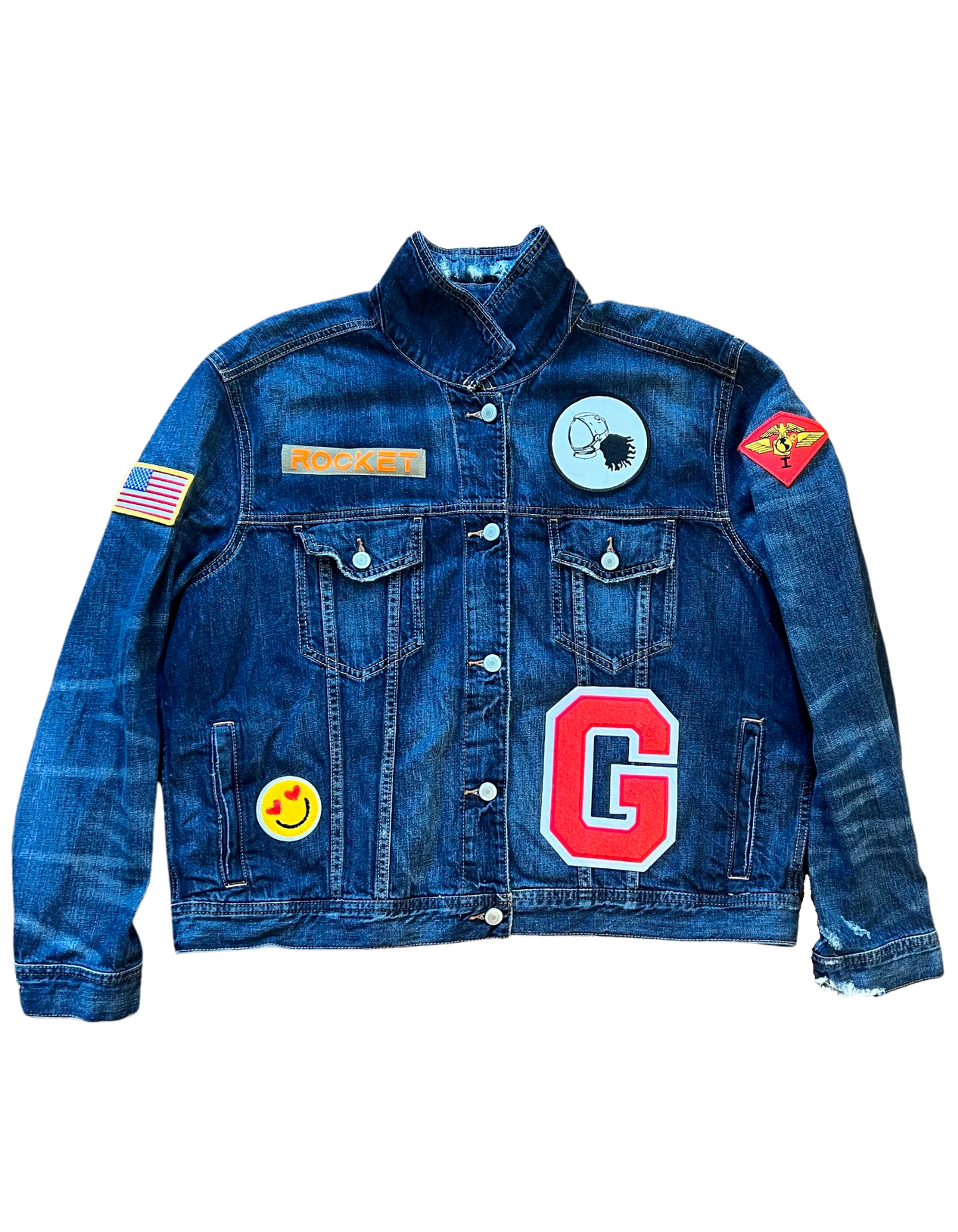 GISC School Days Women's Denim Varsity Jacket