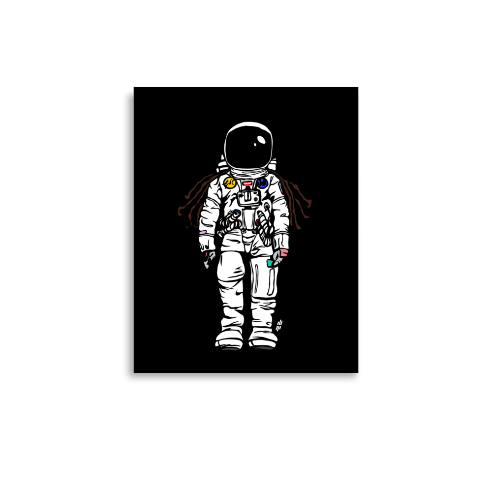 "New" EVA Suit Digital Art Print (Black)