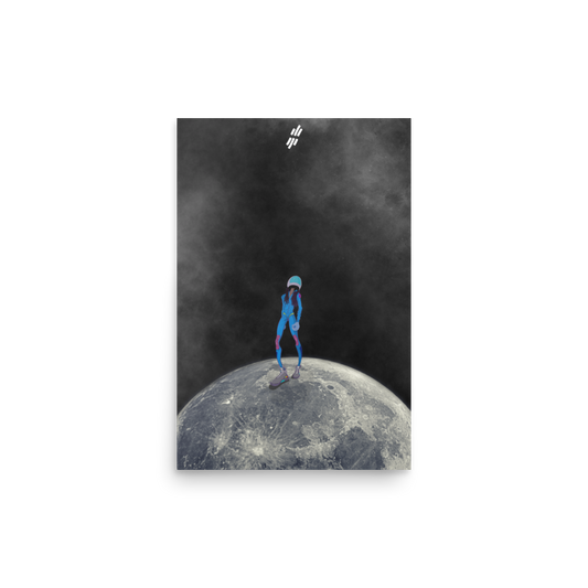 First Woman On The Moon Digital Art Print