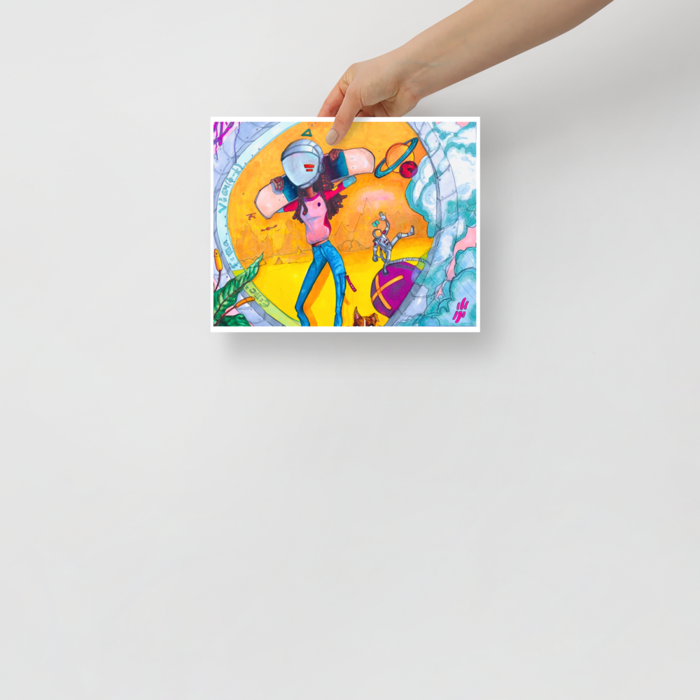 Girl From Mars Art Print