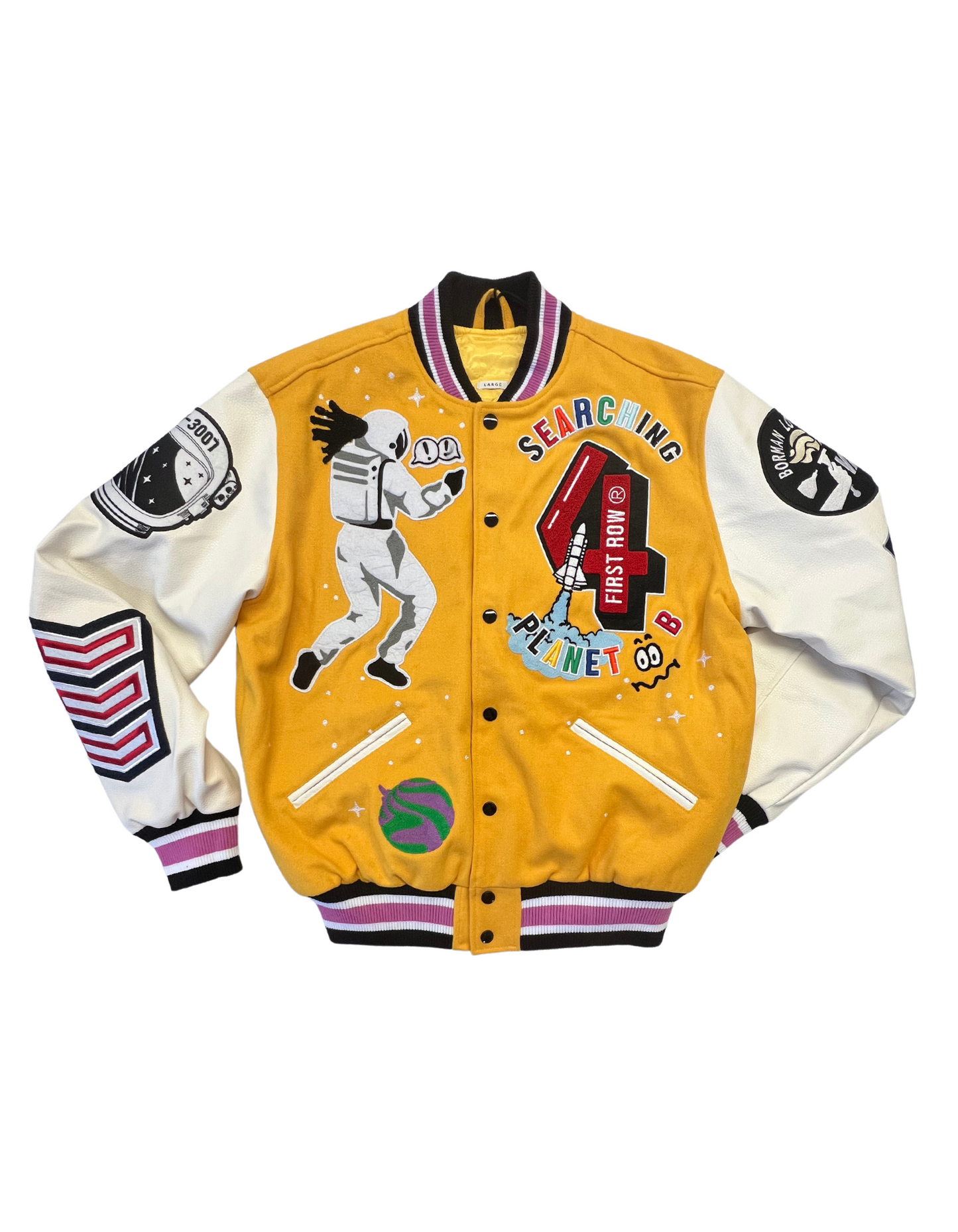 GISC x First Row "Planet B" Varsity Jacket