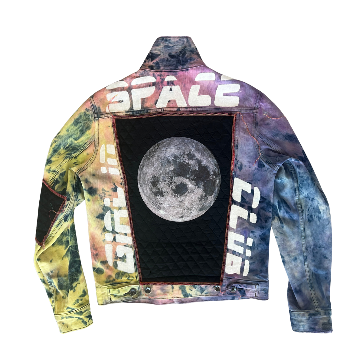 Moon Galaxy Denim Jacket (Warped Bloom Edition)