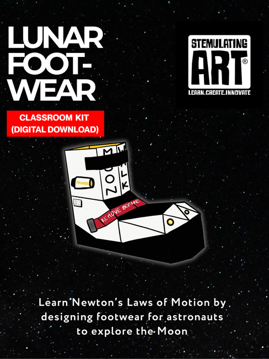 STEMulating Art® Kit: Lunar Footwear —  Classroom Kit (Digital Download)