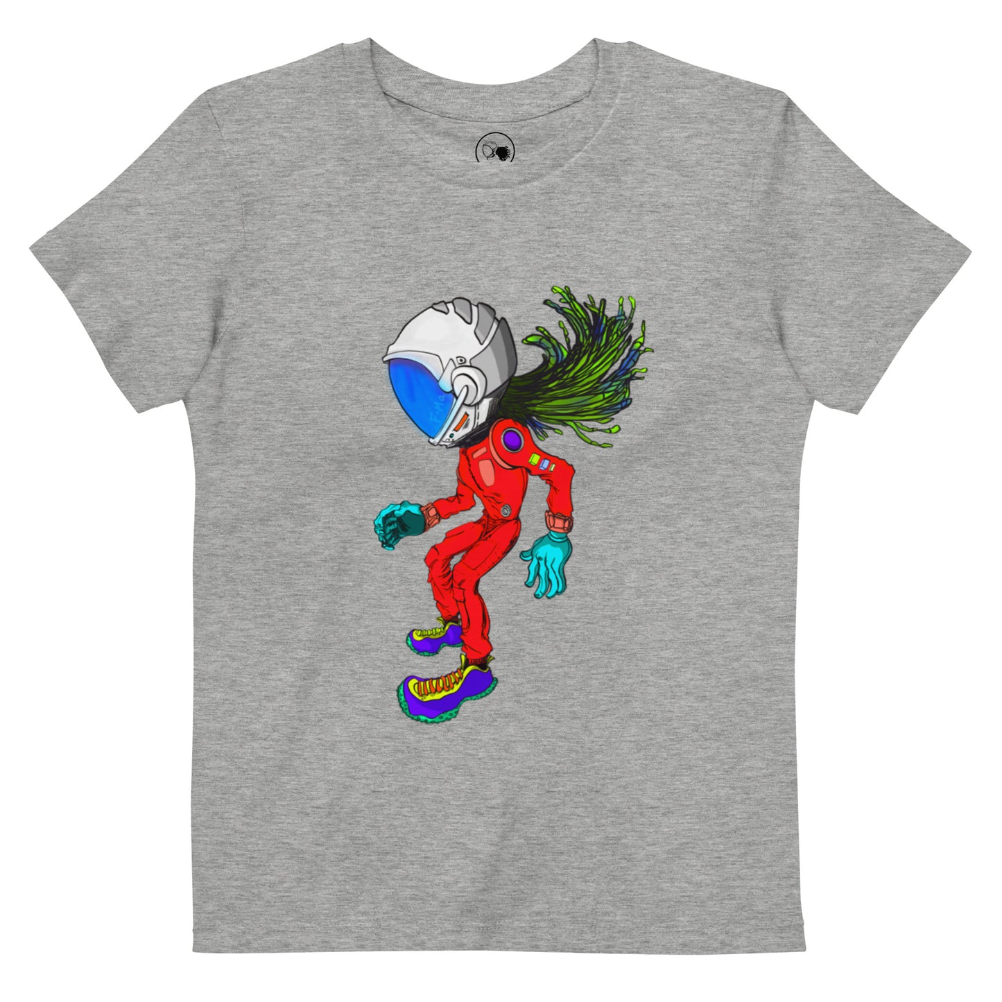 Floating Astronaut Kids T-Shirt (Red)