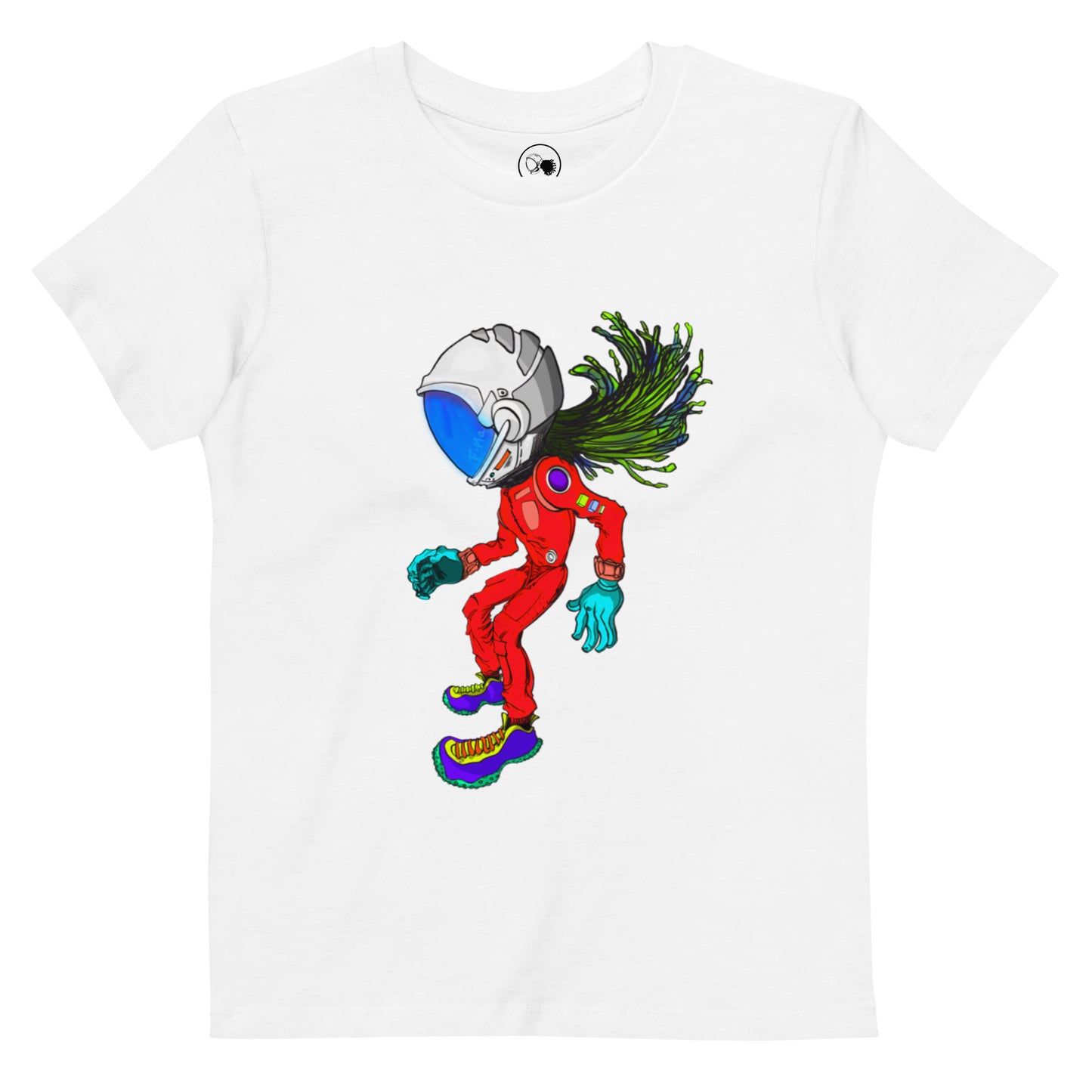 Floating Astronaut Kids T-Shirt (Red)